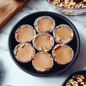 No Bake Peanut Butter Oat Cups