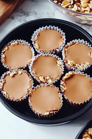 No Bake Peanut Butter Oat Cups