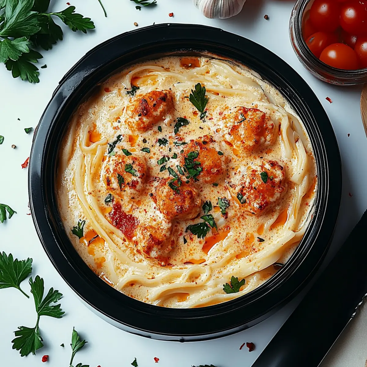 One Pot Cajun Chicken Alfredo