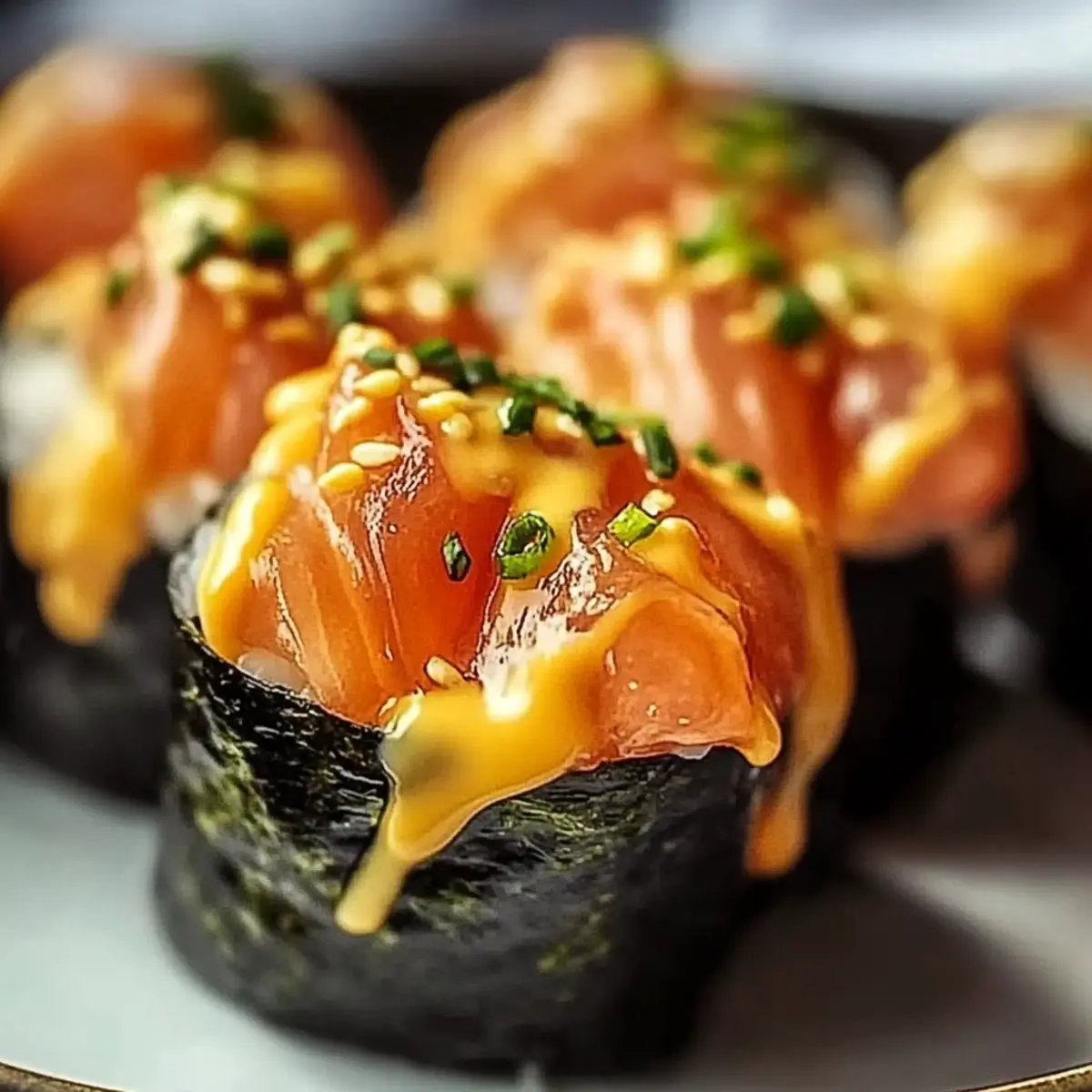Oven-Baked Salmon Sushi Bites
