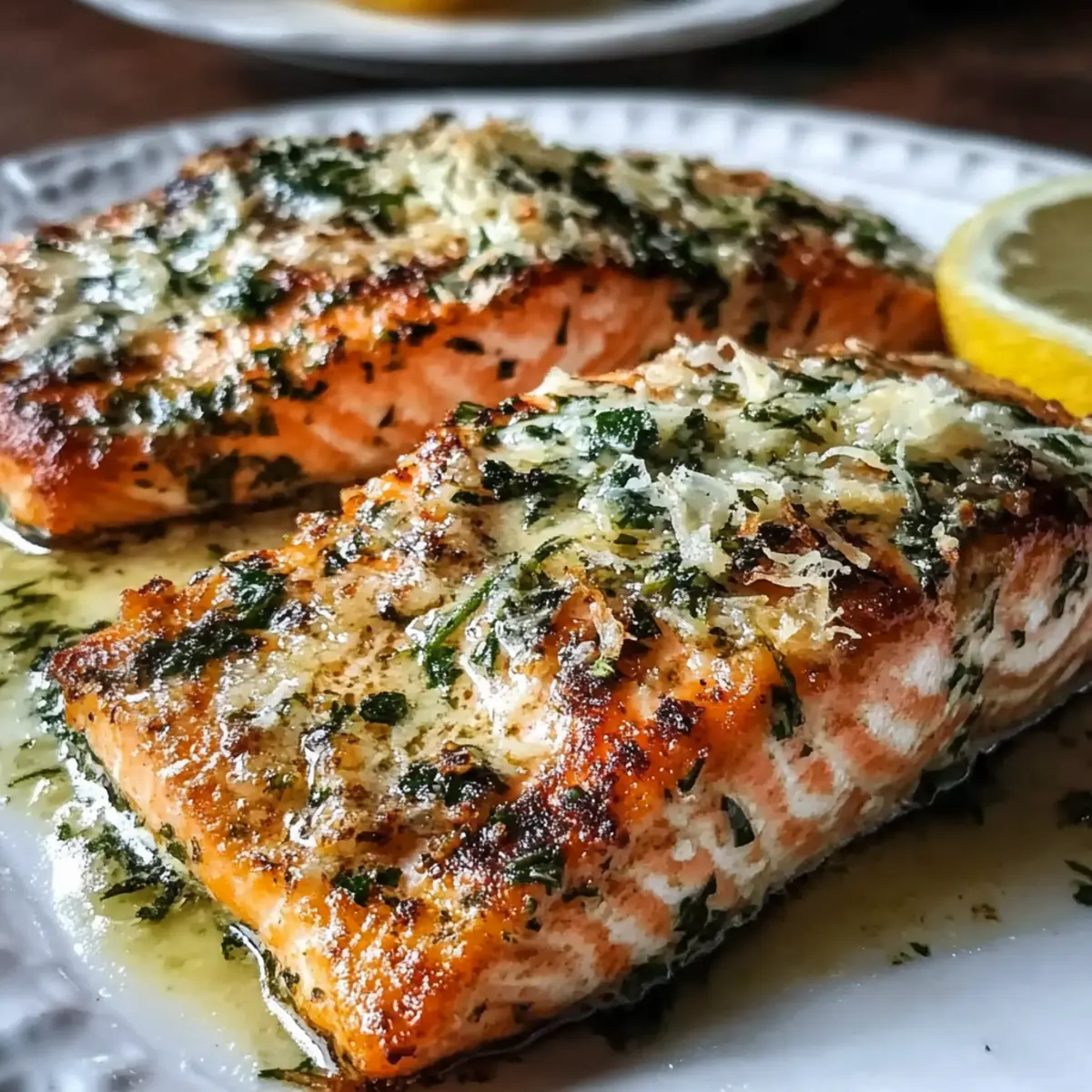 Parmesan-Basil Air Fryer Salmon