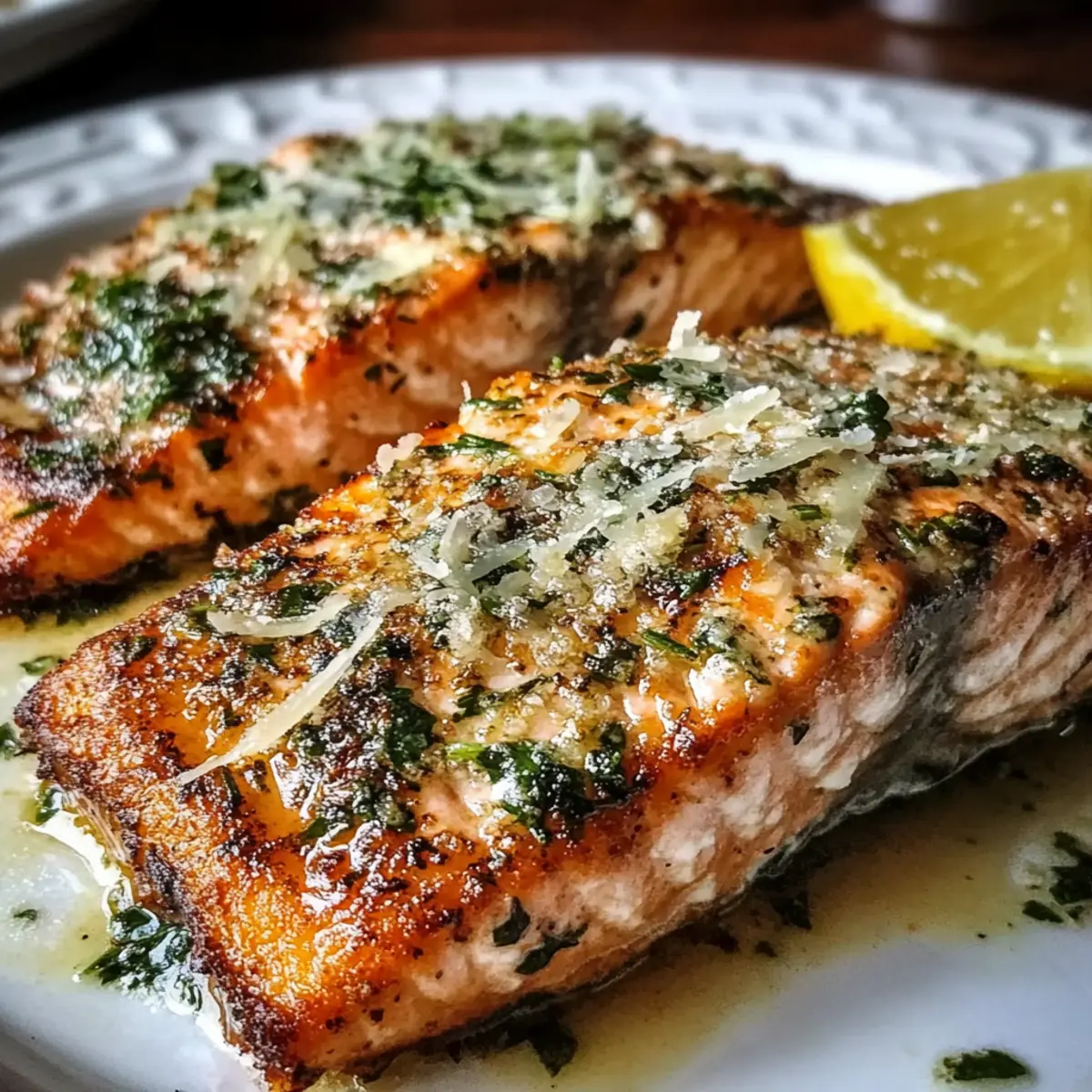 Parmesan-Basil Air Fryer Salmon