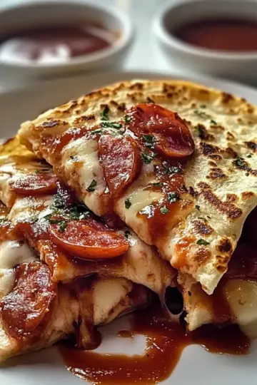 Pepperoni Pizza Quesadillas