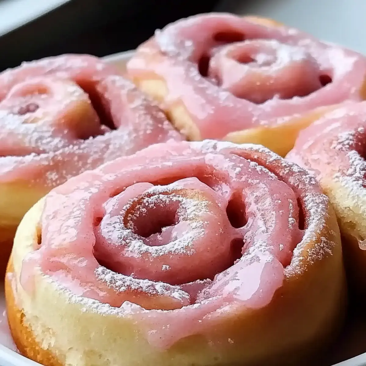 Pink Cinnamon Rolls