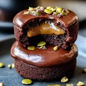 Pistachio Chocolate Lava Cakes