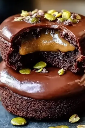 Pistachio Chocolate Lava Cakes