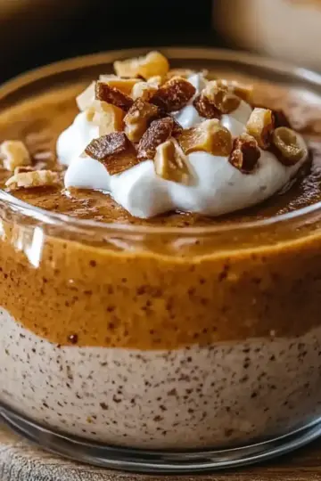 Pumpkin Pie Greek Yogurt Chia Pudding
