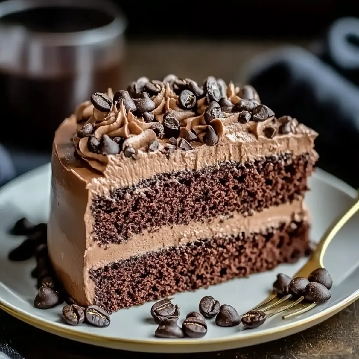 Rich Coffee Chocolate Cake