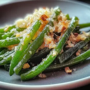 Roasted Green Beans With Garlic and Parmesan