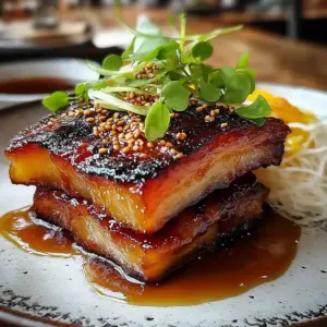 Savory Honey Glazed Pork Belly