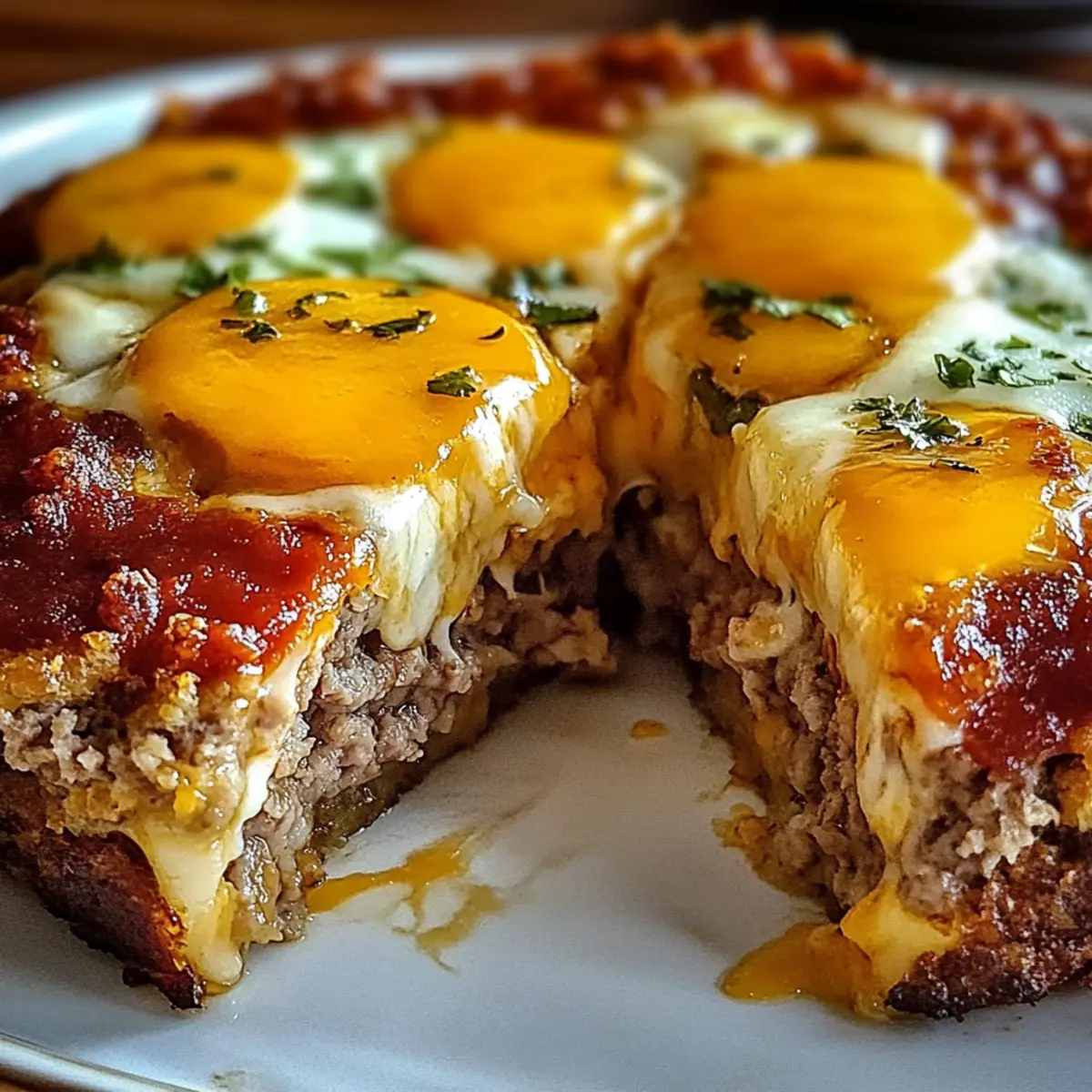 Savory Juicy Baked Cheeseburger Meatloaf