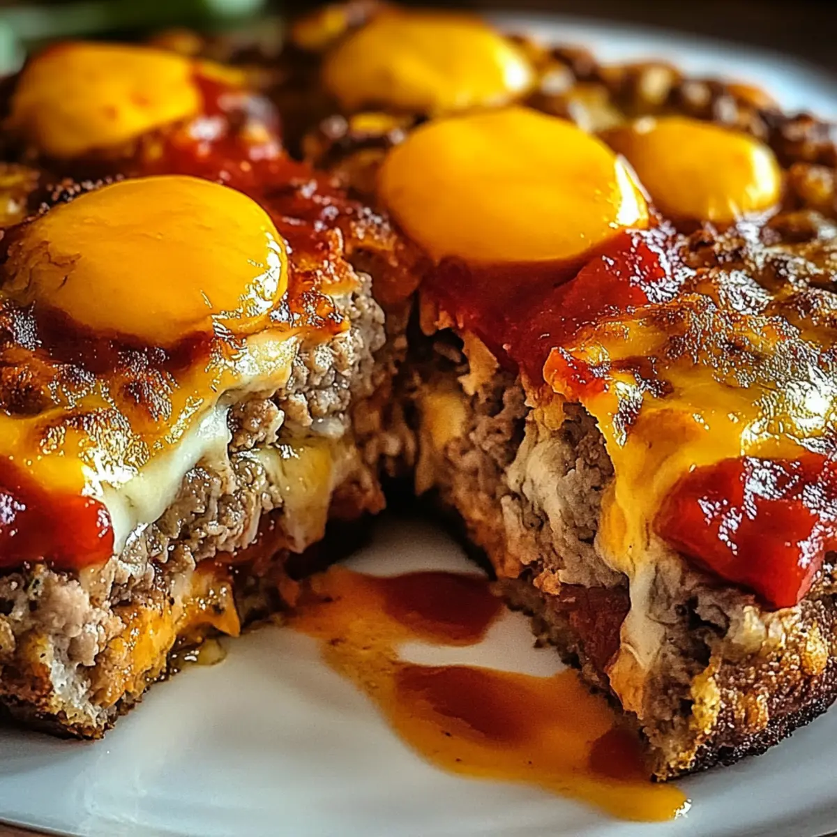 Savory Juicy Baked Cheeseburger Meatloaf