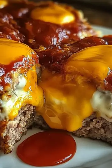 Savory Juicy Baked Cheeseburger Meatloaf