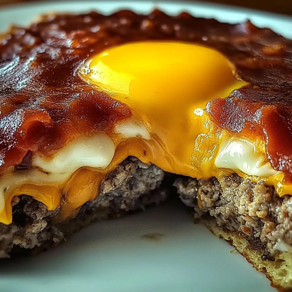 Savory Juicy Baked Cheeseburger Meatloaf