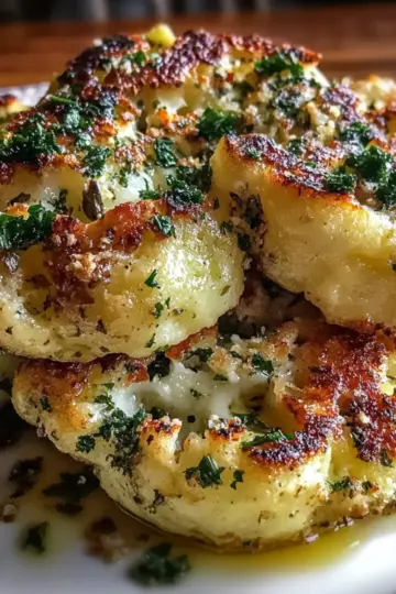 Savory Roasted Cauliflower with Parmesan and Pesto