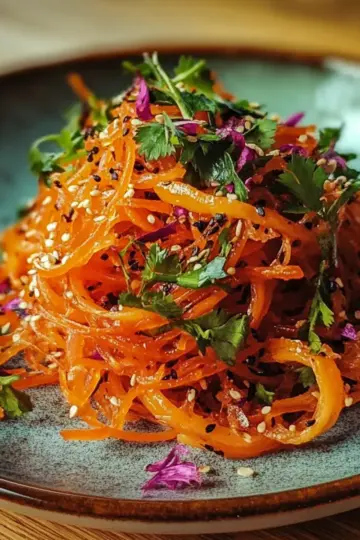 Savory Spicy Korean Carrot Salad Morkovcha