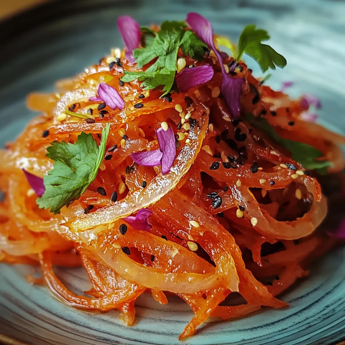 Savory Spicy Korean Carrot Salad Morkovcha