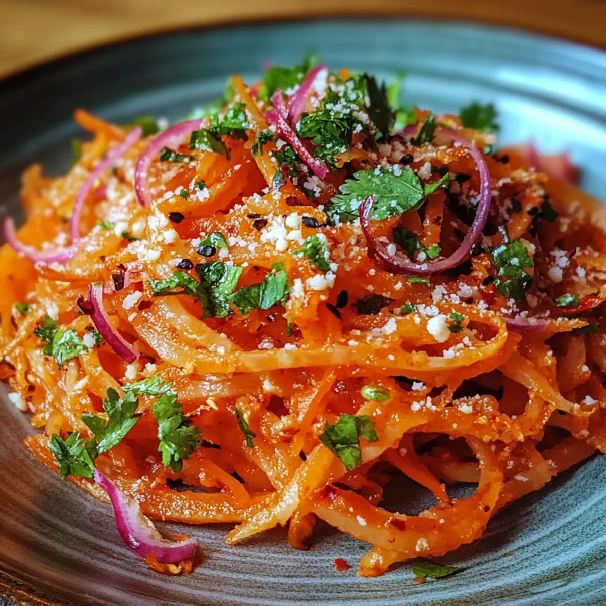 Savory Spicy Korean Carrot Salad Morkovcha