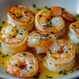 Scallops and Shrimp in Garlic Butter Sauce