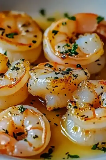 Scallops and Shrimp in Garlic Butter Sauce