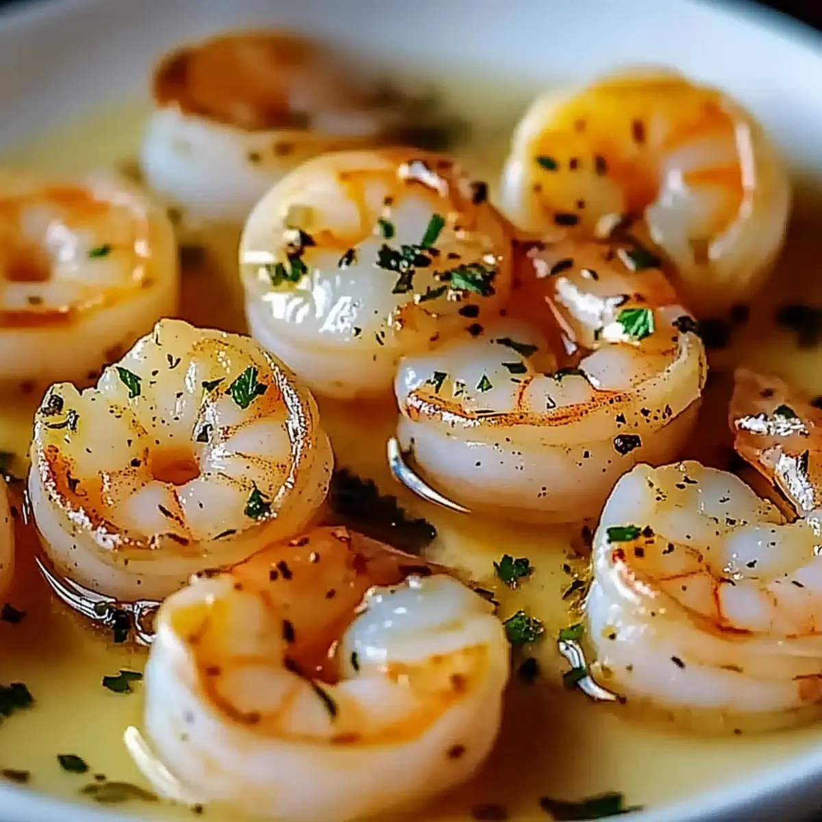 Scallops and Shrimp in Garlic Butter Sauce