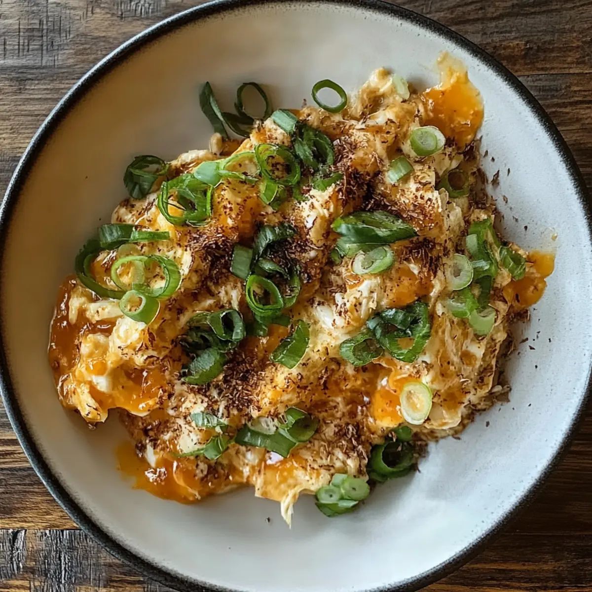 Silky Miso Scrambled Eggs