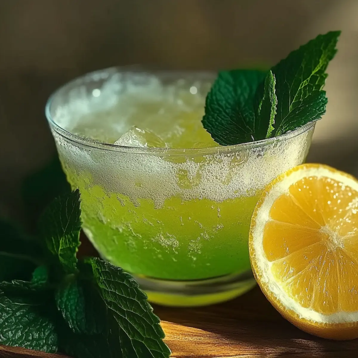 Sparkling Zesty Minty Lemonade