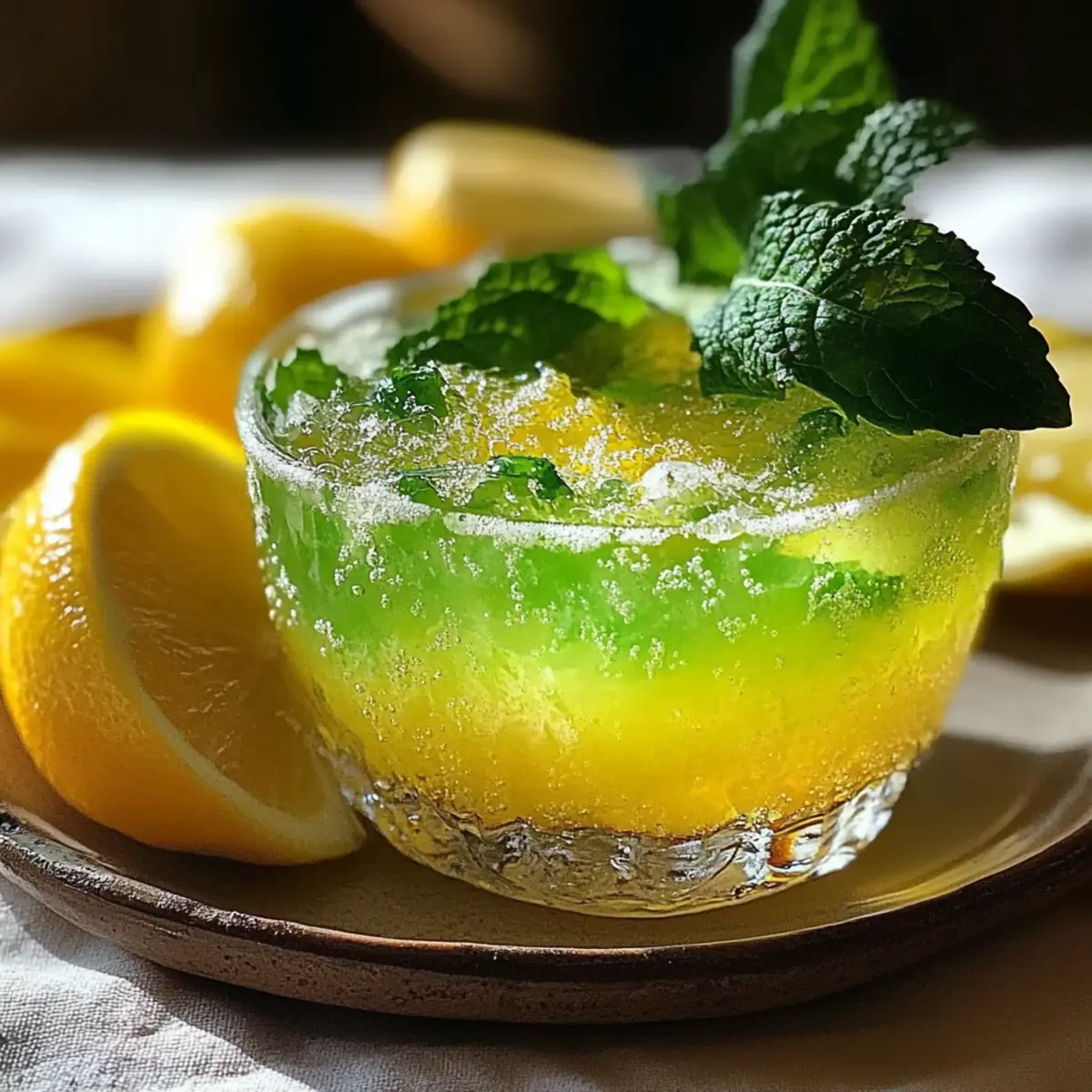 Sparkling Zesty Minty Lemonade