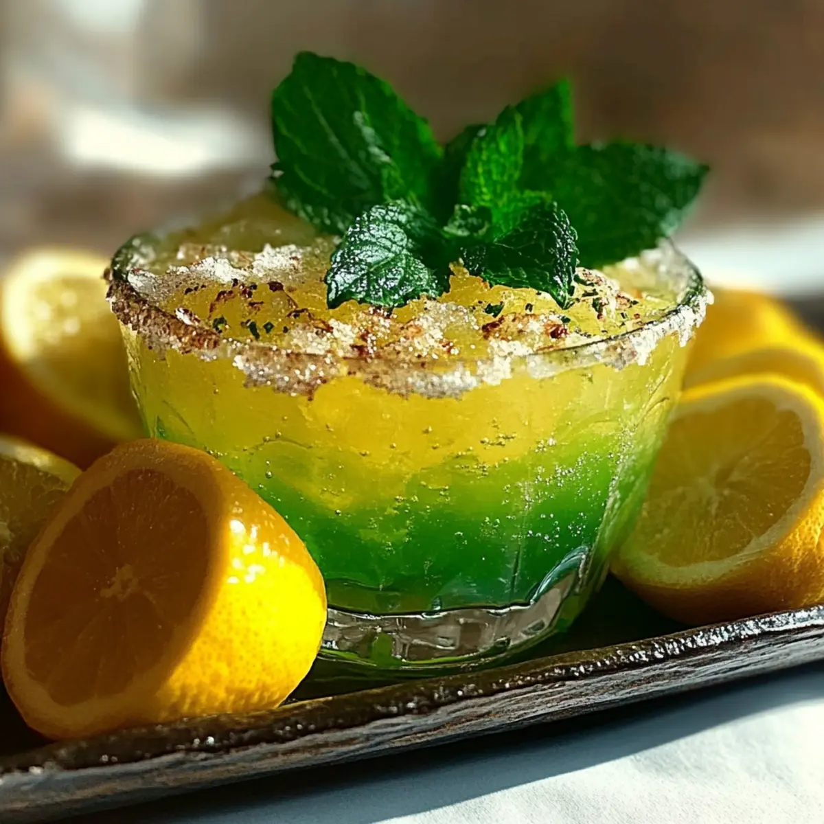 Sparkling Zesty Minty Lemonade