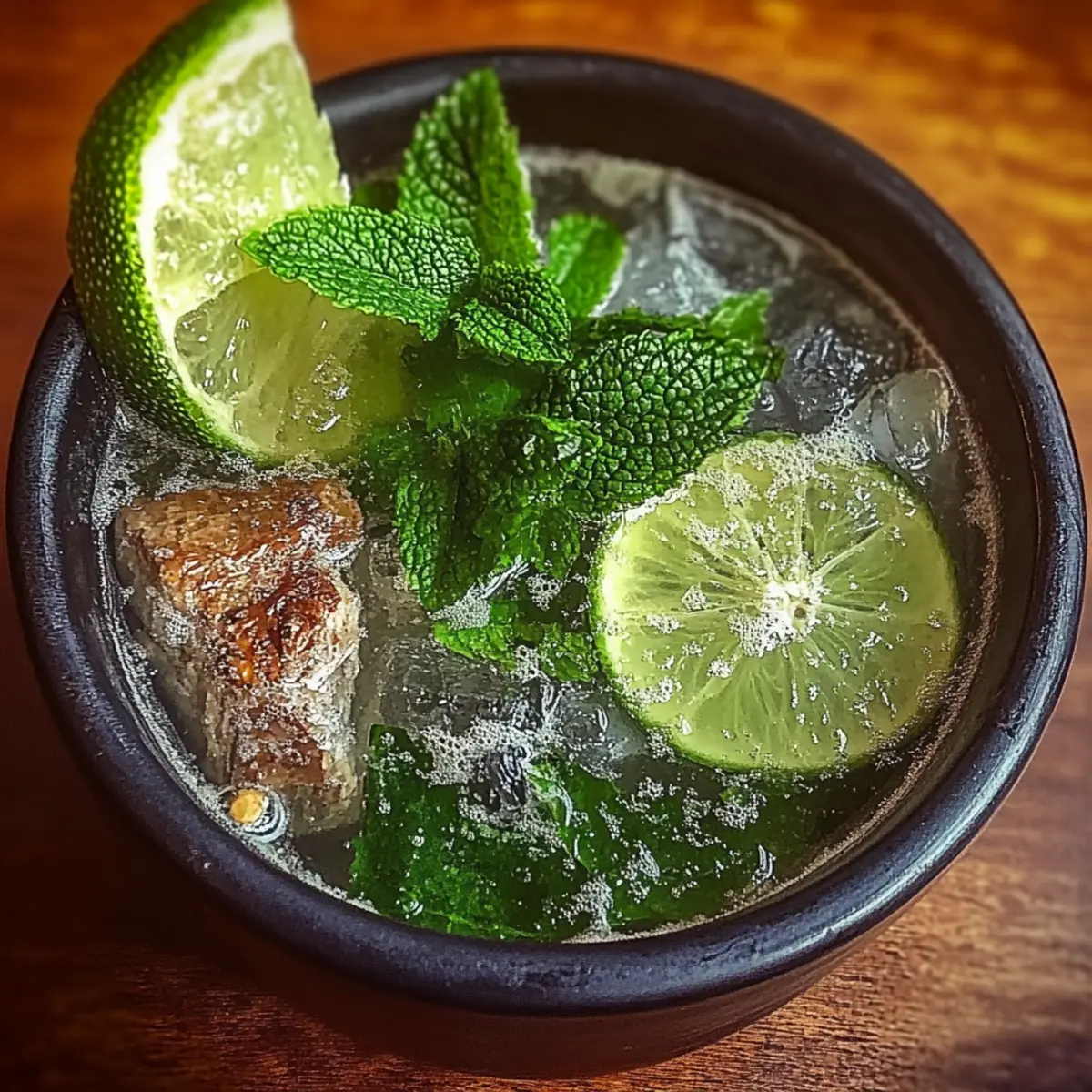 Sparkling Zesty Minty Non-Alcoholic Mojito
