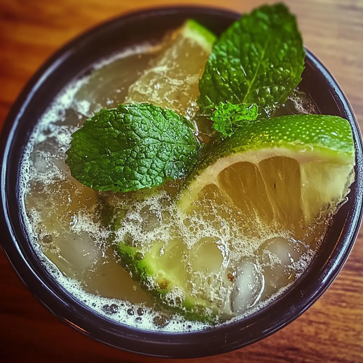 Sparkling Zesty Minty Non-Alcoholic Mojito