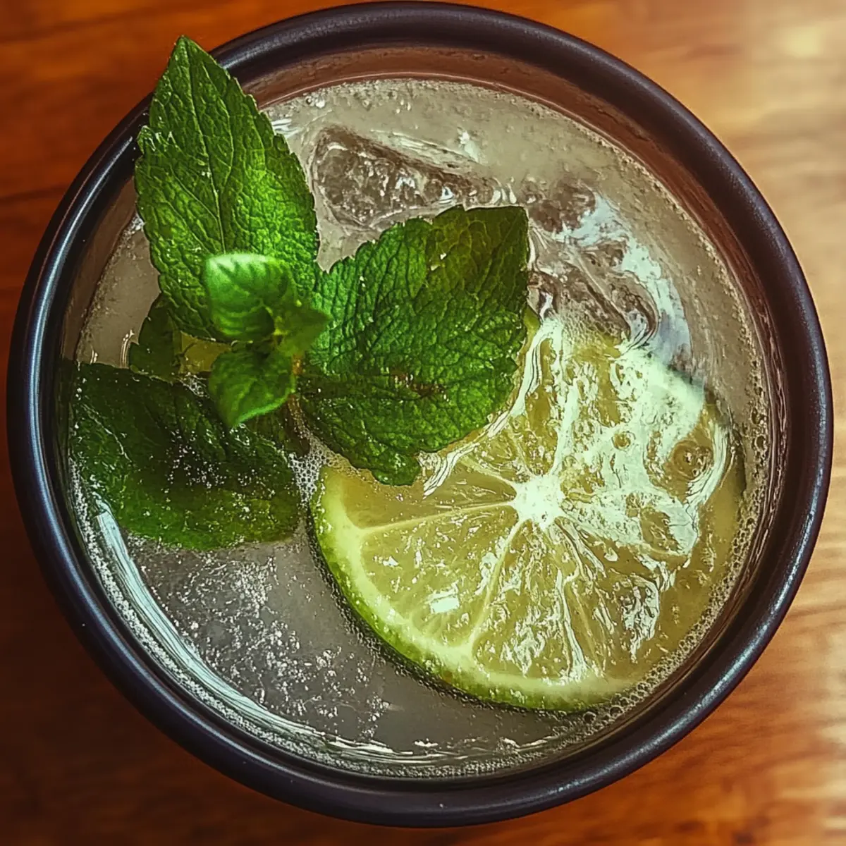 Sparkling Zesty Minty Non-Alcoholic Mojito