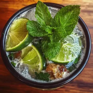 Sparkling Zesty Minty Non-Alcoholic Mojito