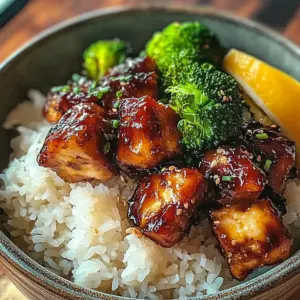 Spicy Sweet Honey Sriracha Chicken Broccoli Bowls