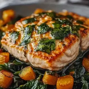 Spinach Stuffed Salmon