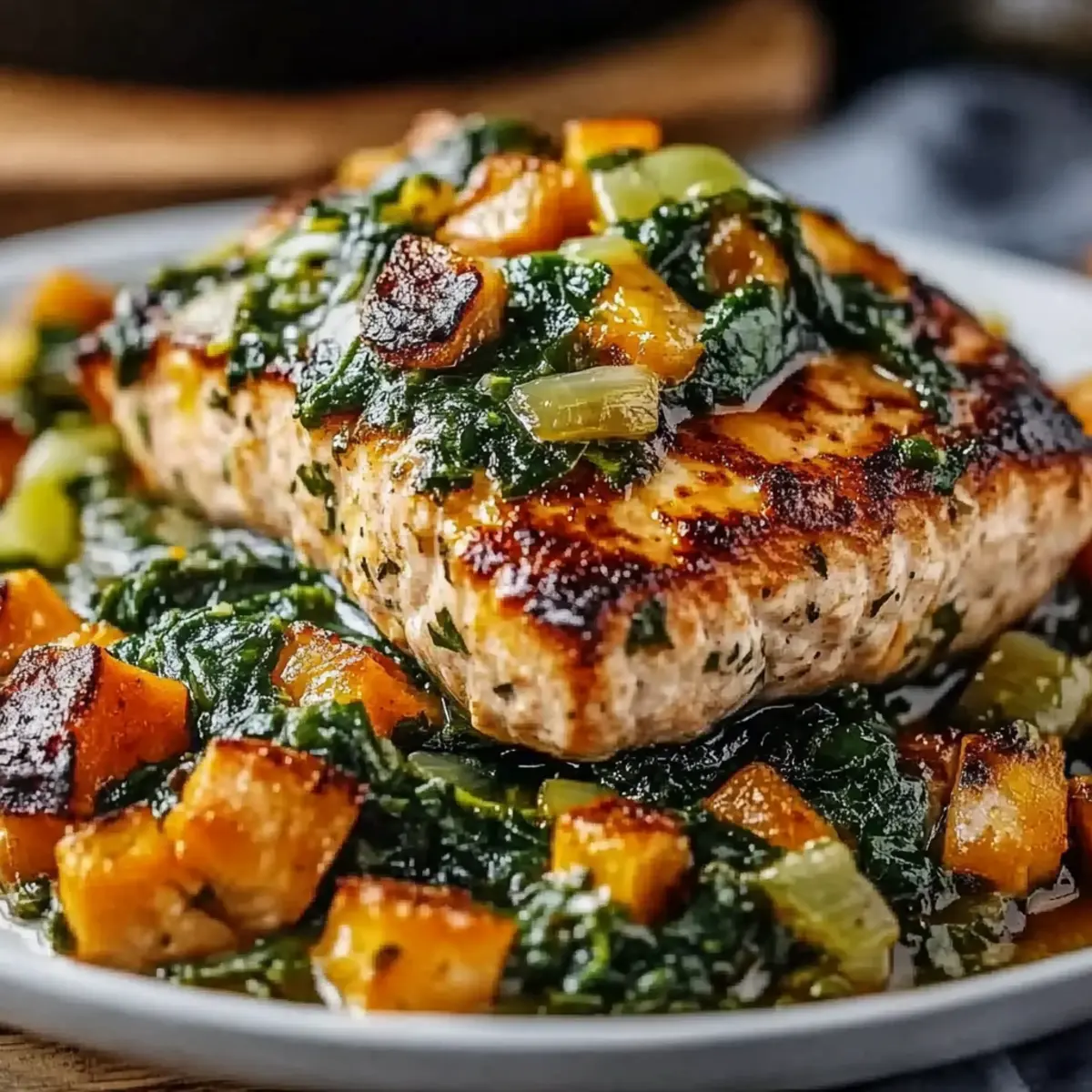 Spinach Stuffed Salmon