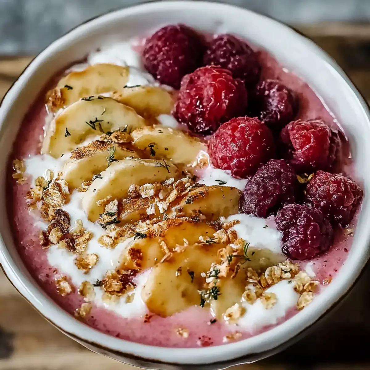 Strawberry Banana Smoothie Bowl