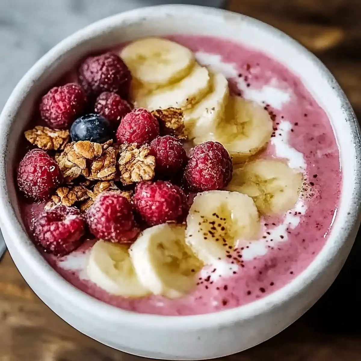 Strawberry Banana Smoothie Bowl