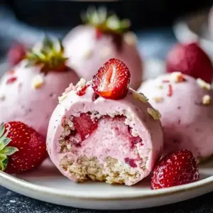Strawberry Cheesecake Protein Balls