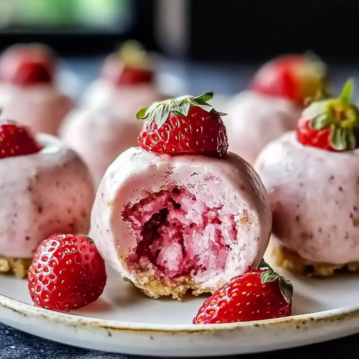 Strawberry Cheesecake Protein Balls