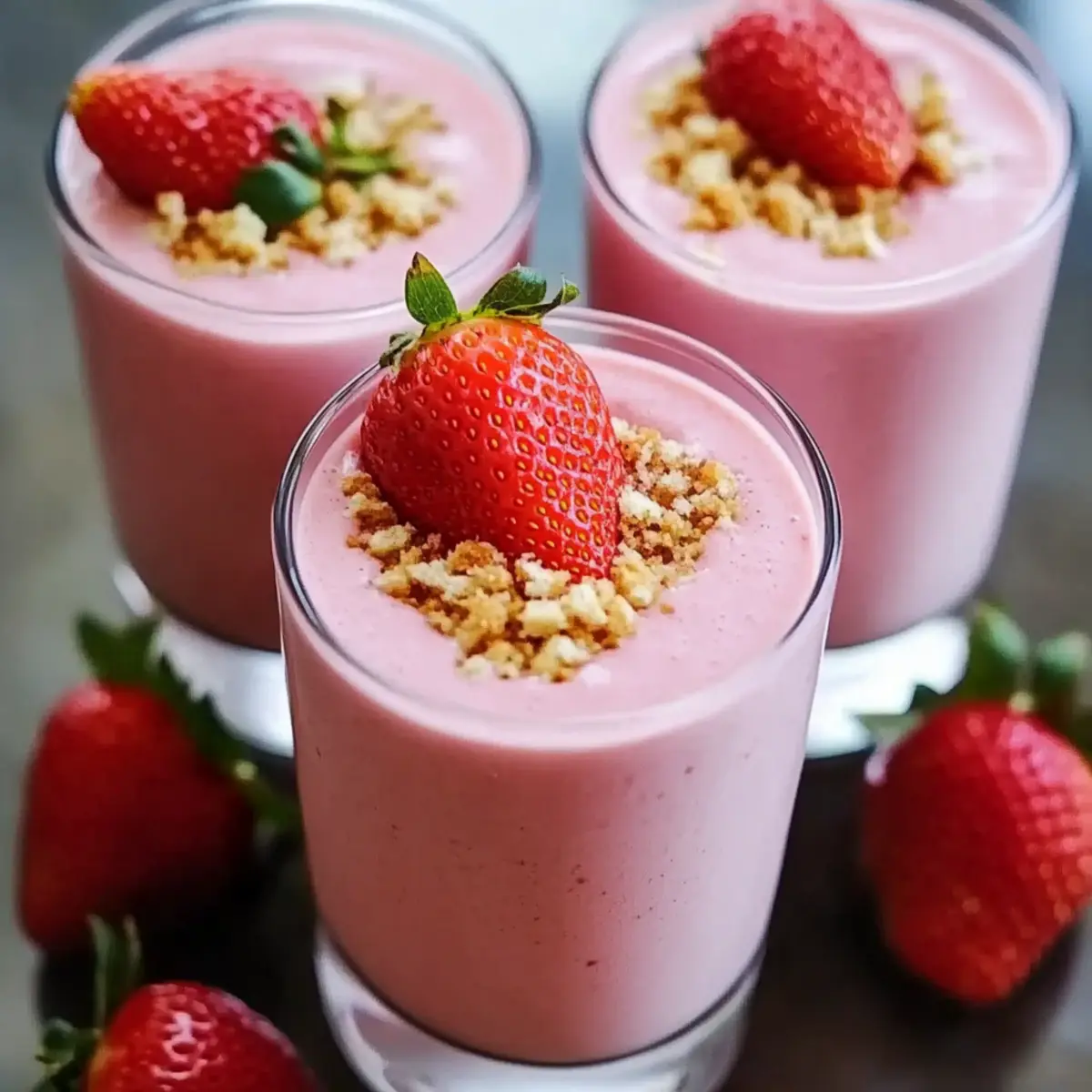 Strawberry Shortcake Protein Smoothie