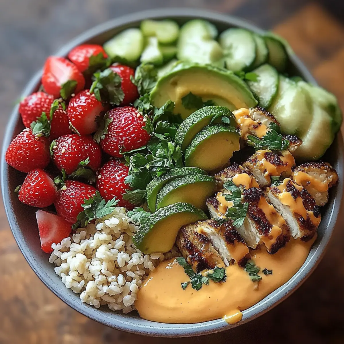Thai Peanut Chicken Buddha Bowl