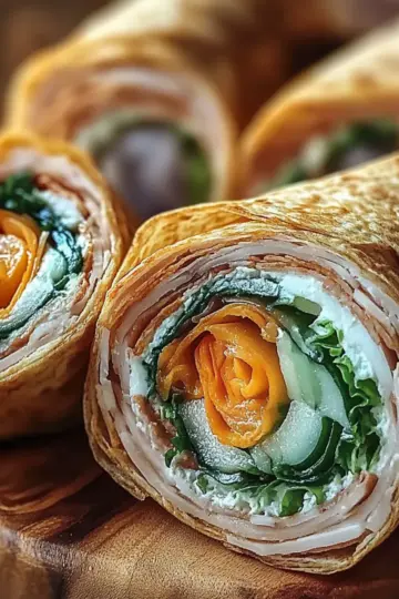 Turkey Hummus Roll Ups