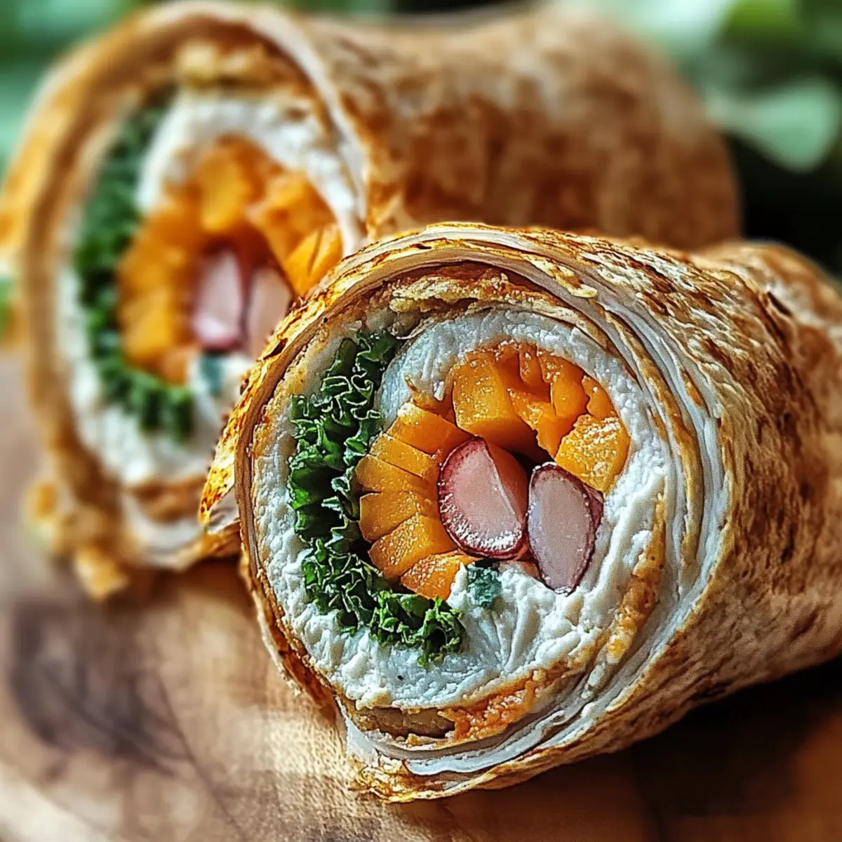 Turkey Hummus Roll Ups