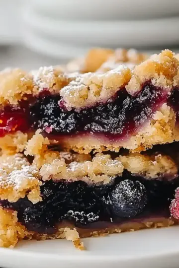 Vegan Berry Crumble Bars