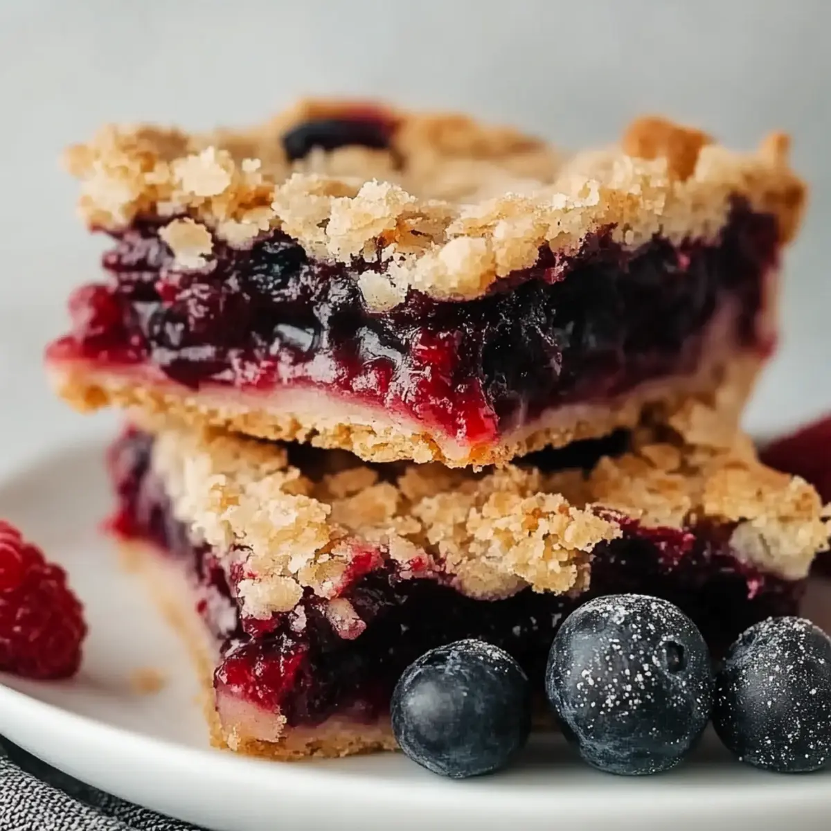 Vegan Berry Crumble Bars
