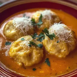 Wholesome Tomato Soup with Cheddar Bay Dumplings