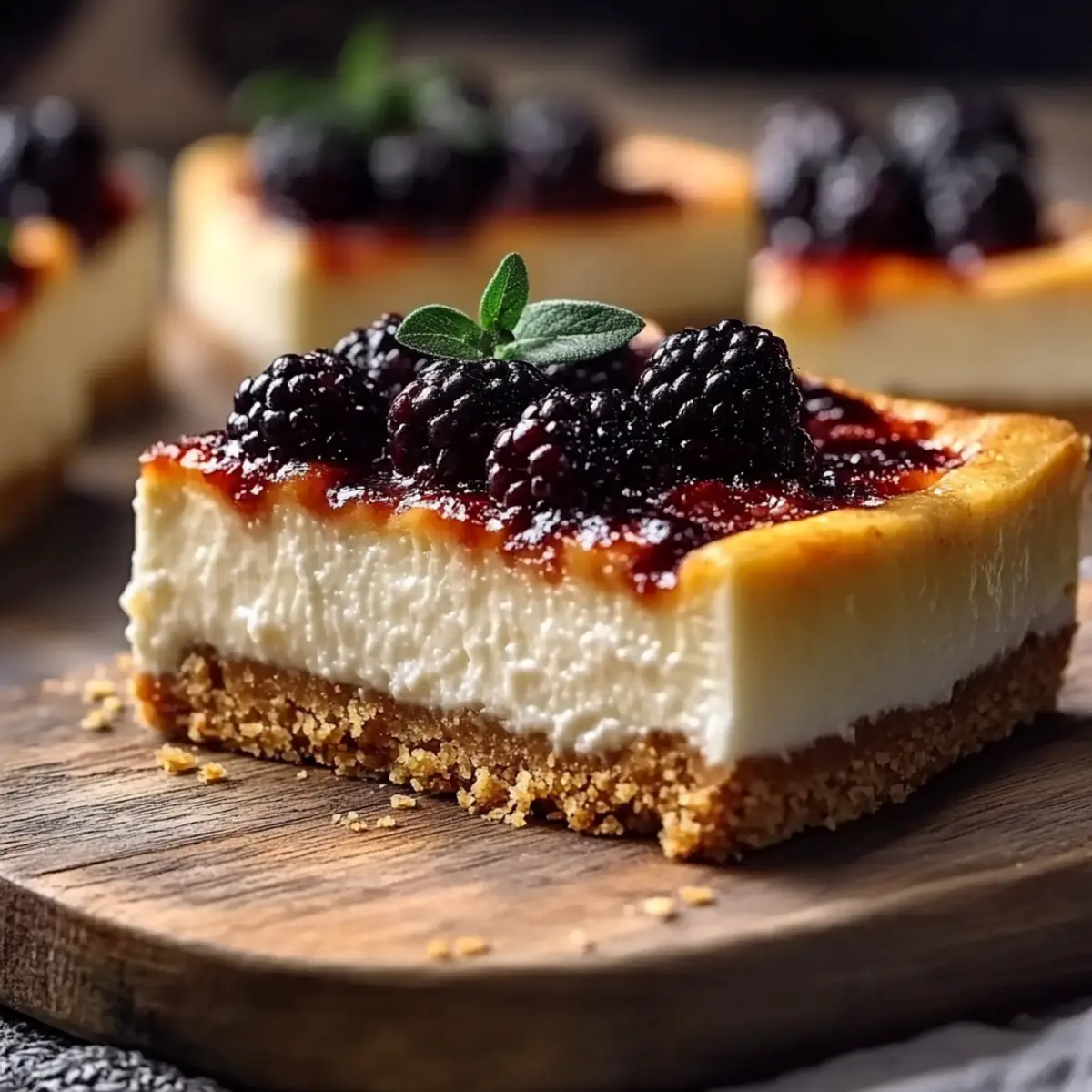 Blackberry Bliss Cheesecake