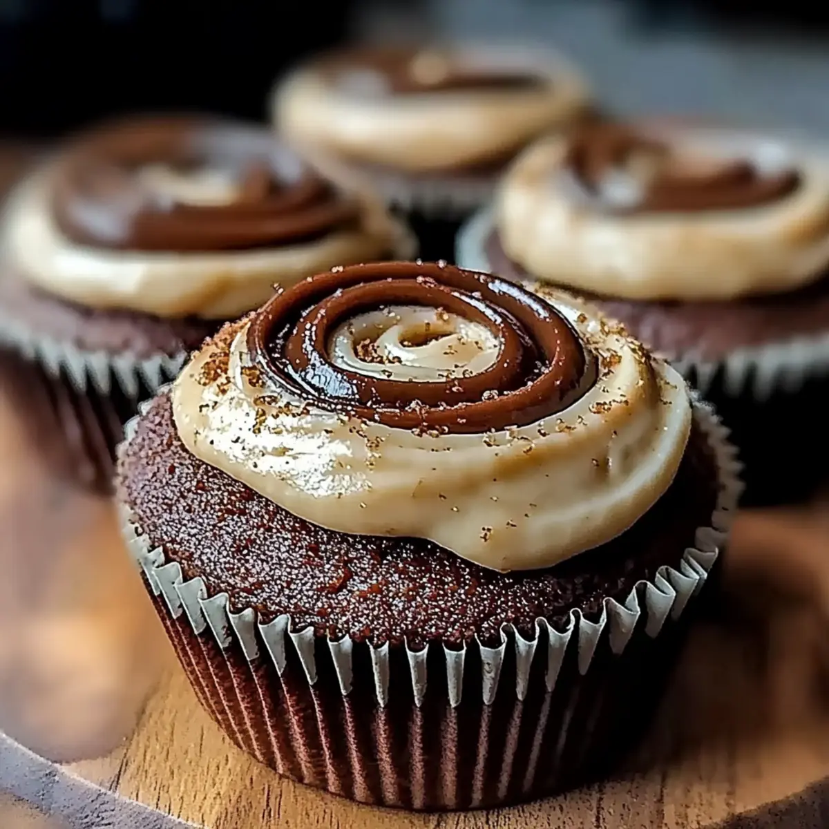 Chocolate Tiramisu Cupcakes