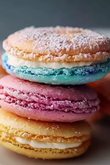 Colorful French Macarons